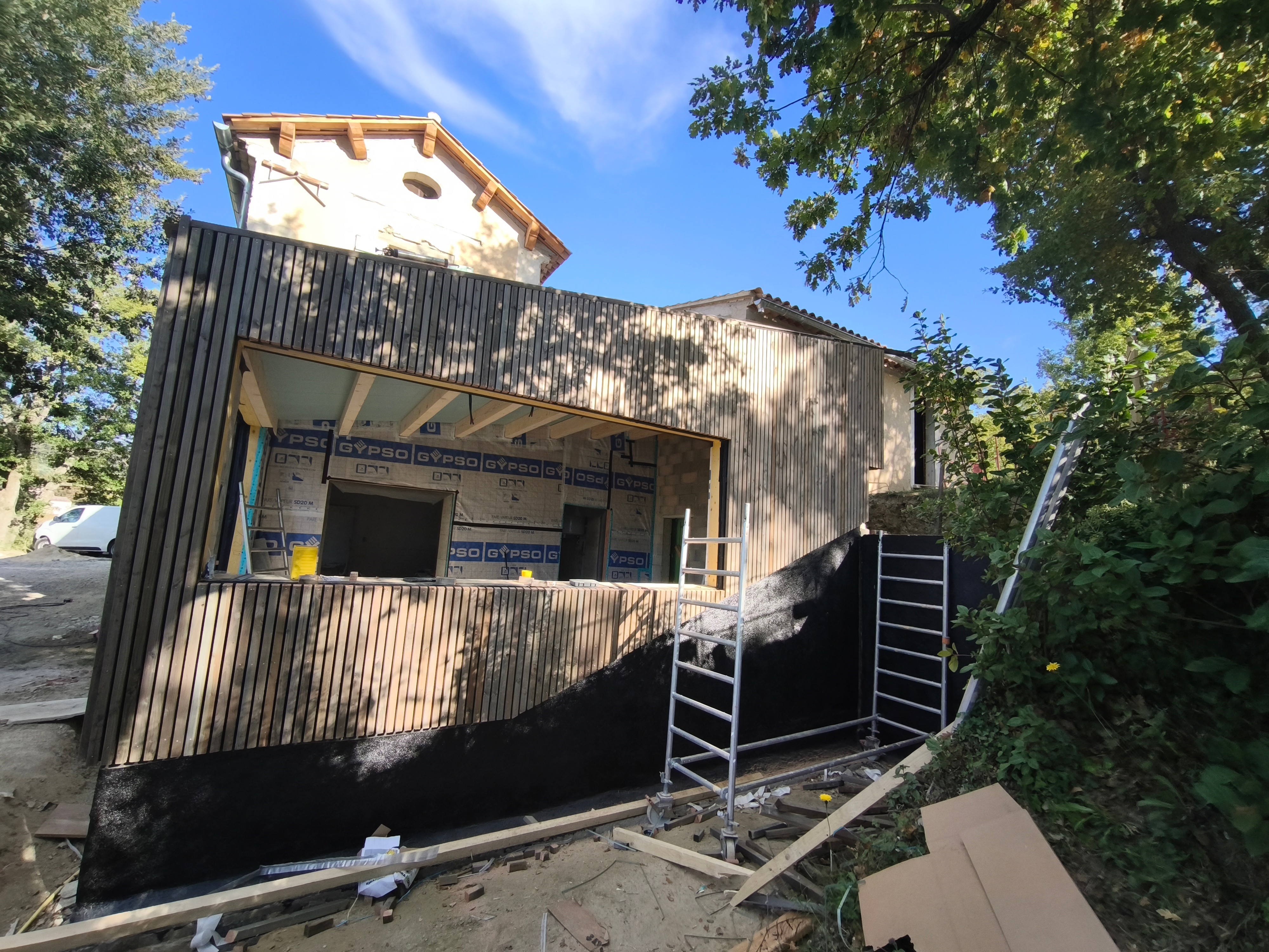 Extension ossature bois